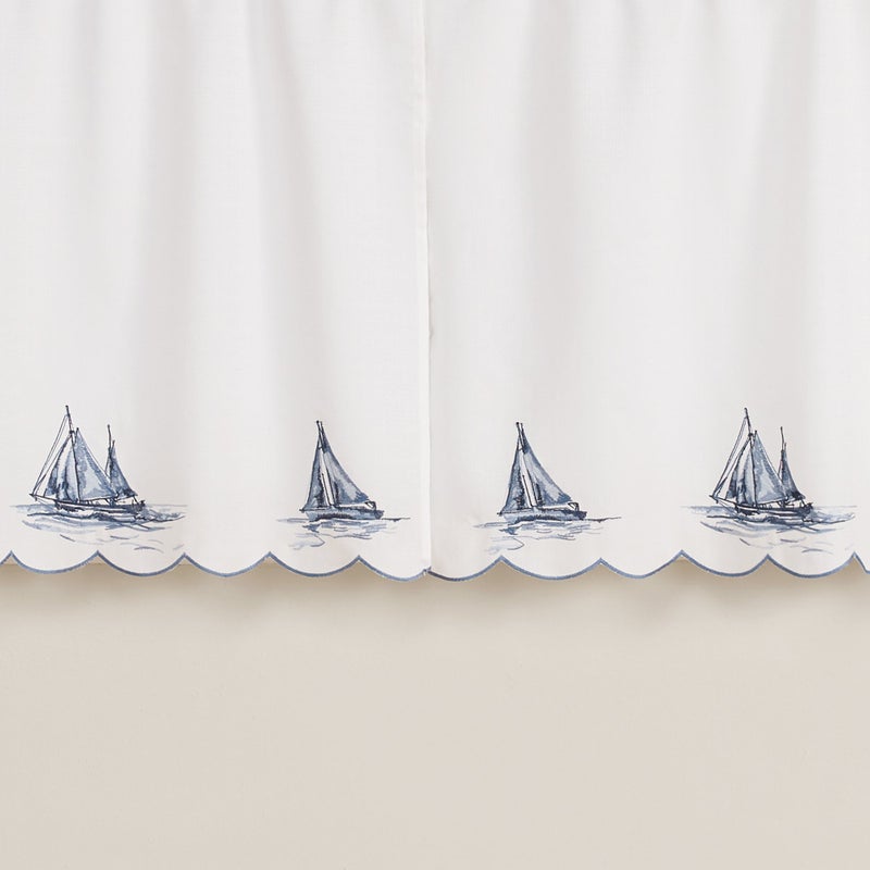 Renaissance Home Fashion Sailboat Valance, 58" x 12", Blue - Image 4